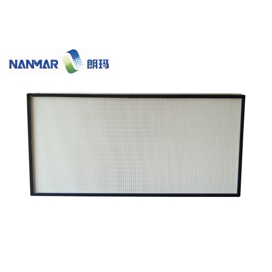 Non-partitioned high efficiency air filter