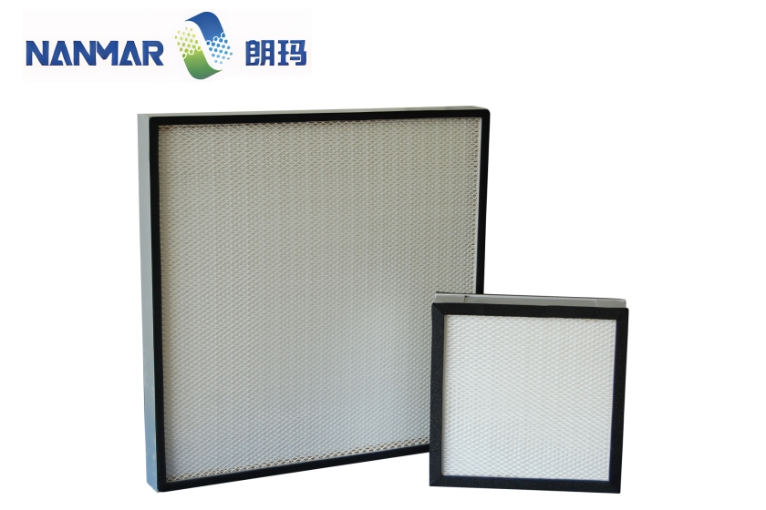 Non-partitioned high efficiency air filter