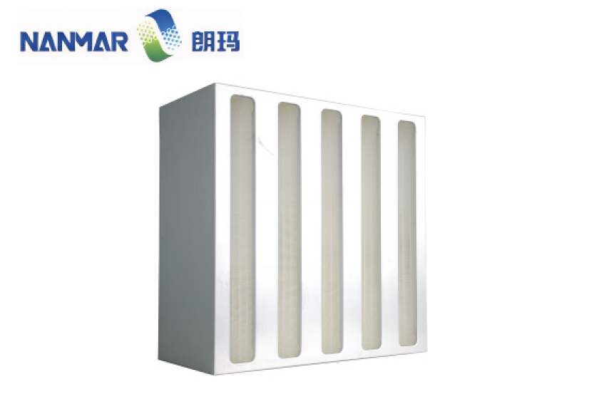 NMV V-type large air volume air filter without partition